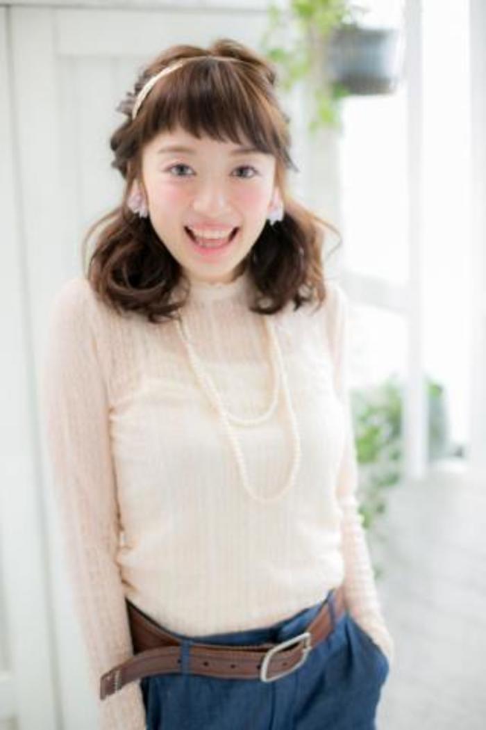 簡単でルーズが可愛い♪セミロングヘア・髪型で出来るヘアアレンジ